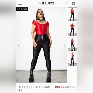 Killstar Disco Obskura Jeans Black